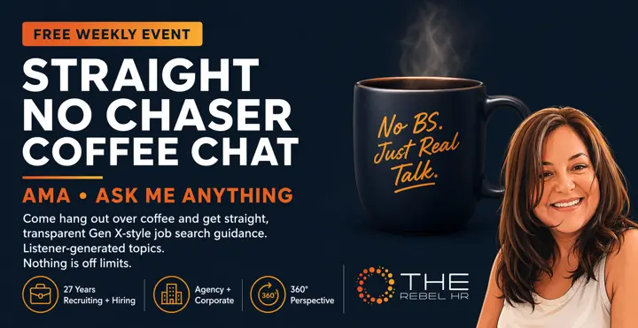 Straight No Chaser Coffee Chat: a free weekly ask-me-anything for jobseekers with Lori